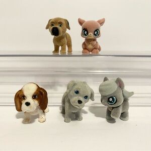 Puppy in my Pocket Best Furry Friends BFF Flocked Dog Kangaroo Pony Mini 1” Toys